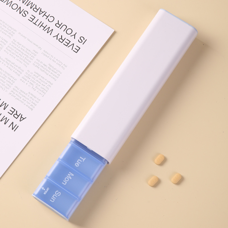 Nova kutija za lijekove s 7 pretinaca, prenosiva, velika kapaciteta za tjednu dozu vitamina i lijekova