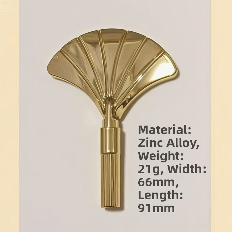 Skrytá rukoväť do skrine, tvar ventilátora, zinková zliatina, liata, moderné minimalistické kovanie nábytku
