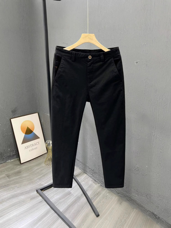 Hlače od 100% pamuka, ravni kroj, britski stil, minimalistične i umjetničke svakodnevne hlače