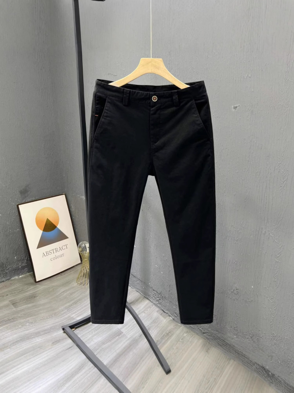 Hlače od 100% pamuka, ravni kroj, britski stil, minimalistične i umjetničke svakodnevne hlače