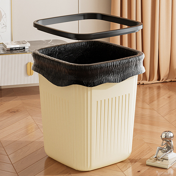 Stilni plastični kanta za kućnu upotrebu s velikim kapacitetom – pravokutni koš za dnevni boravak, spavaću sobu, kuhinju i kupaonicu