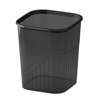 Prozirni četvrtasti plastični kantu za smeće s poklopcem, kupaonica i ured, 12 L