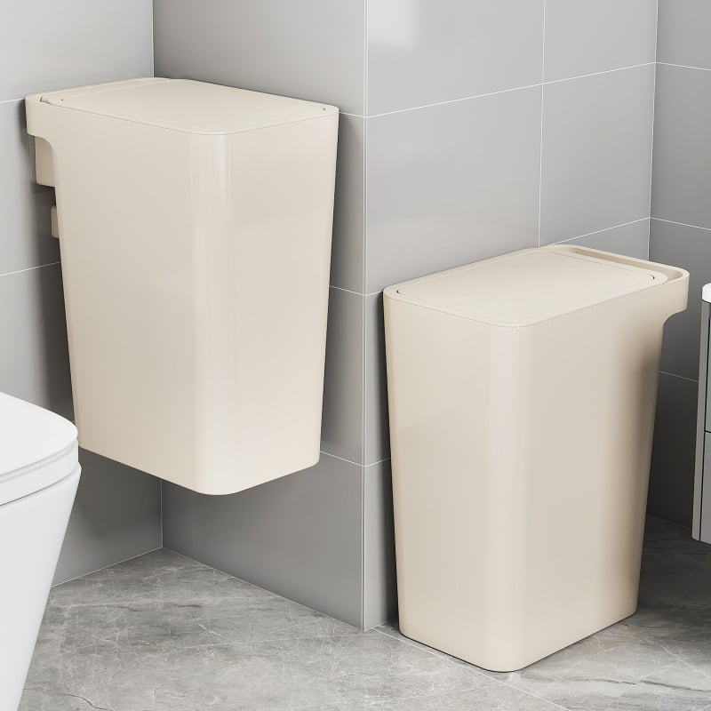 Plastični koš za otpad s velikim kapacitetom i otvaranjem na pritisak, elegantan dizajn za dom, kuhinju i kupaonu