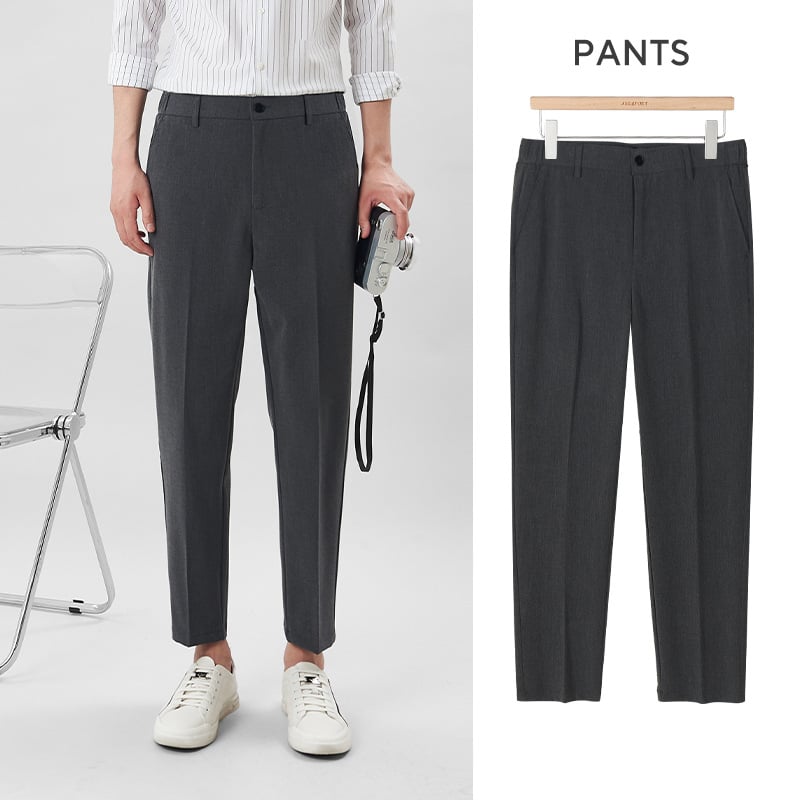 Ανδρικά παντελόνια κοστουμιού, slim fit, καλοκαιρινά παντελόνια γραφείου, business casual
