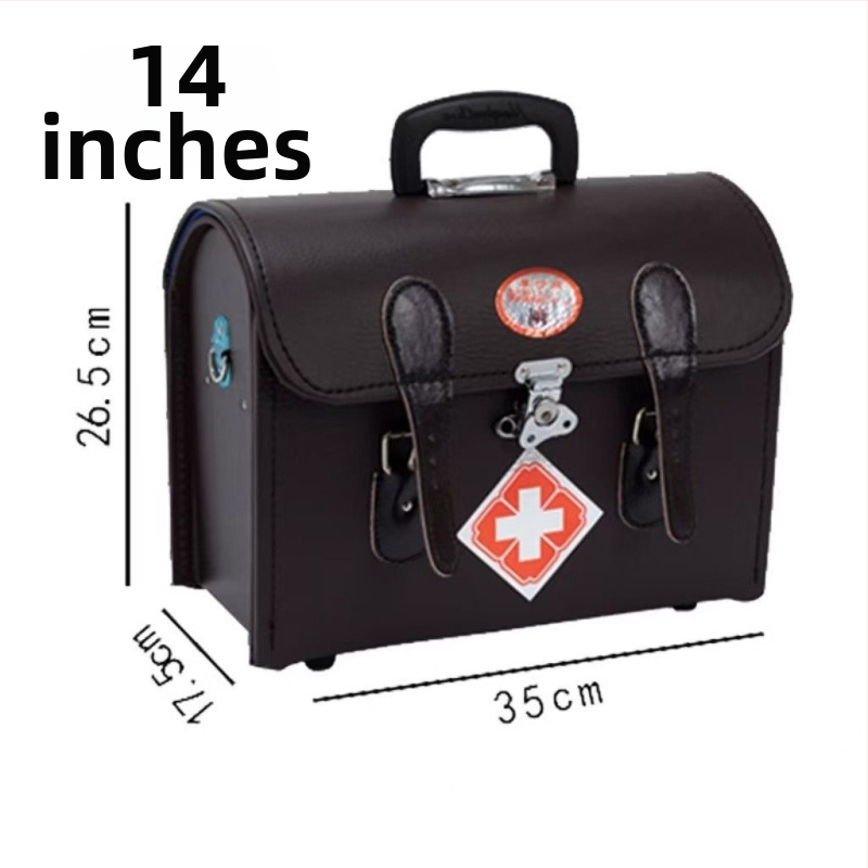 Prenosný kožený set prvej pomoci na návštevu u lekára