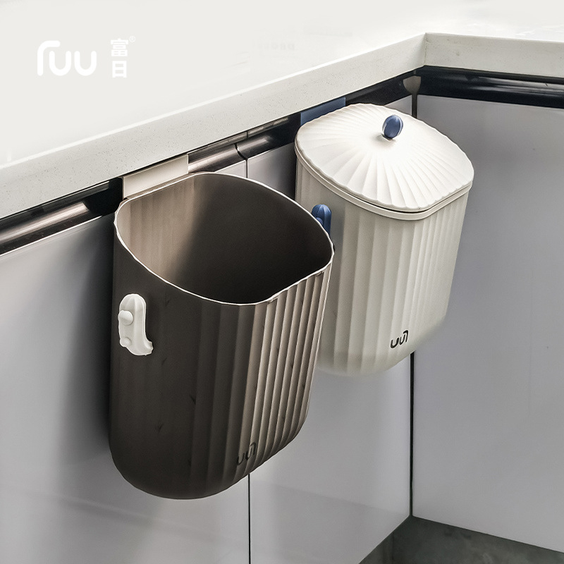 Kuhinjski zidni koš za smeće, 8 L, plastični, montiran na vrata ormarića, štedi prostor, kućna uporaba
