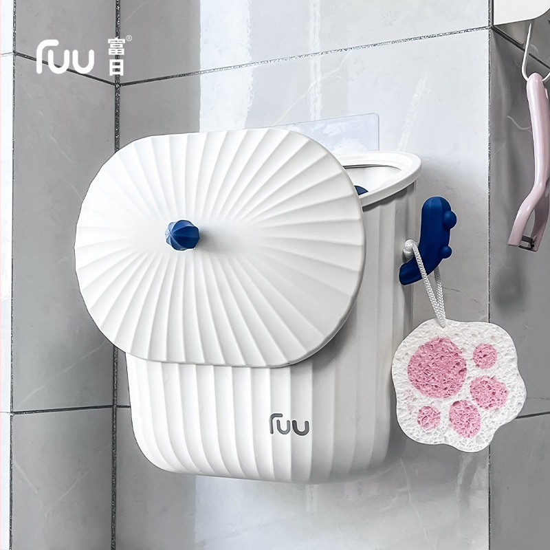 Kuchynský steny-montovaný odpadkový kôš, 8 L, plast, montáž na dvierka skrinky, šetrí priestor, domáce použitie