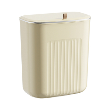 Coș de gunoi de bucătărie montat pe perete, 7 L, capacitate mare, cu capac, design cu spațiu îngust