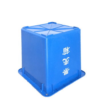 Container din plastic, comercial, îngroșat, fără capac, 60 L, pătrat, exterior, pentru sortarea deșeurilor în școli