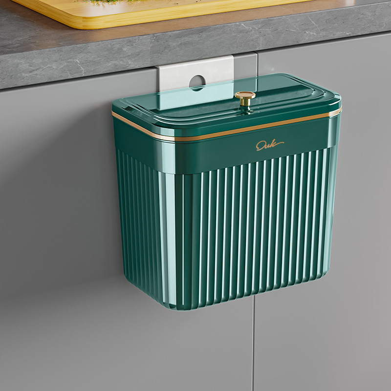 Coș de gunoi cilindric cu capac basculant, 7 L, pentru bucătărie, casă, birou, baie