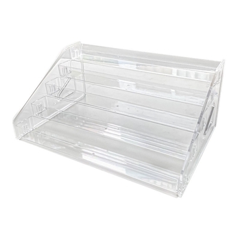 Cutie acrilică de depozitare pentru cosmetice, organizator transparent pentru birou, farduri, ruj și machiaj