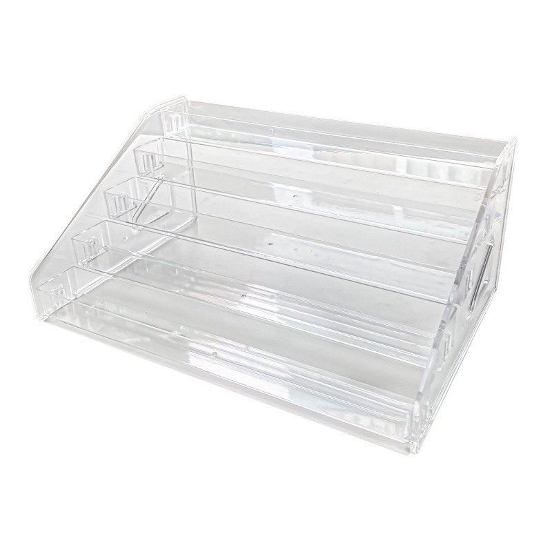 Cutie acrilică de depozitare pentru cosmetice, organizator transparent pentru birou, farduri, ruj și machiaj
