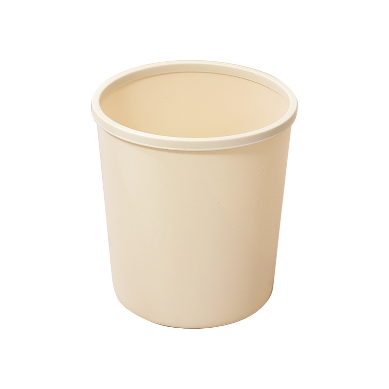 Coș de gunoi din plastic de 10 L, cu inel de compresie, fără capac, utilizare casnică: bucătărie, sufragerie, dormitor, baie
