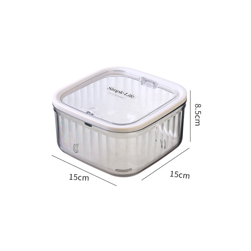 Coș de gunoi de birou din plastic transparent, cu capac elastic