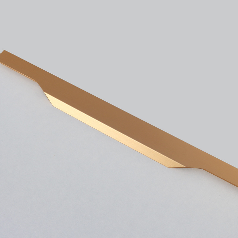 Mâner ascuns din aluminiu pentru sertare și dulapuri, montaj încastrat, pentru plăci de 18 mm