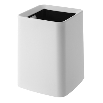 Coș de gunoi din plastic, pătrat, 12 L, fără capac, destinat utilizării comerciale, pentru living, bucătărie și baie.