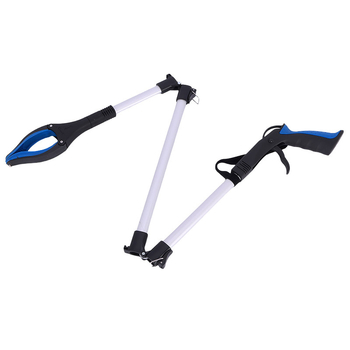 204 Clește de gunoi cu trei secțiuni și tijă extensibilă, pentru lucrători de salubritate, ergonomic