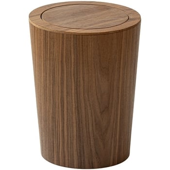 Coș de gunoi din lemn cu capac basculant, decor interior creativ pentru living și dormitor