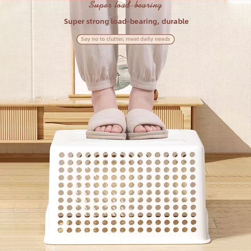 Plastový úložný kôš, minimalistický úložný box na drobnosti, domáce usporiadanie snackov a hračiek, kuchynský stolný úložný box