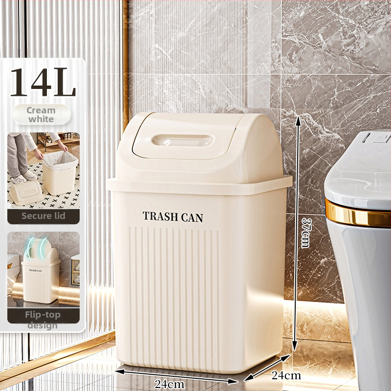 Xingyou kôš na odpadky s vekom, veľká kapacita pre domácnosť, vhodný do kúpeľne, kuchyne, spálne a obývačky