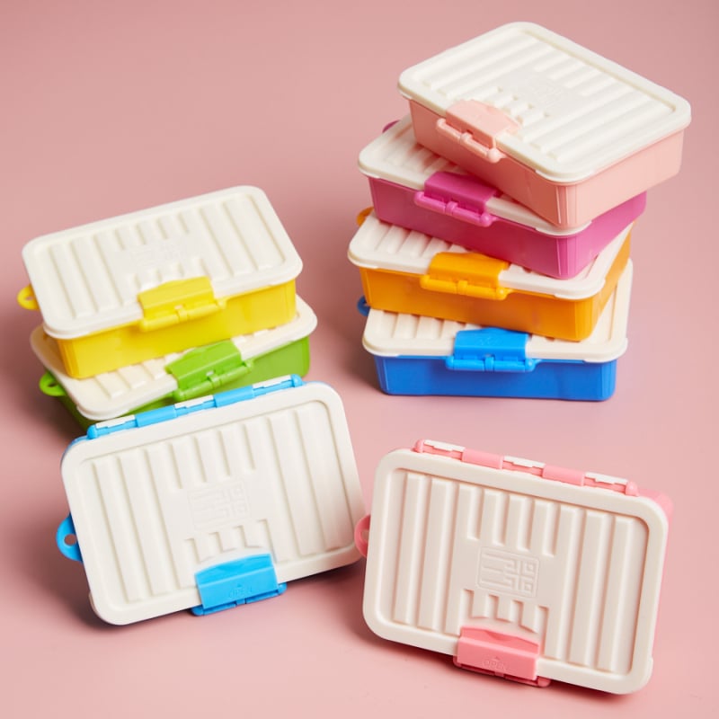 Cutie mică de depozitare Morandi, cu capac alb antipraf, portabilă pentru cosmetică și papetărie, dimensiuni 113×75×33 mm