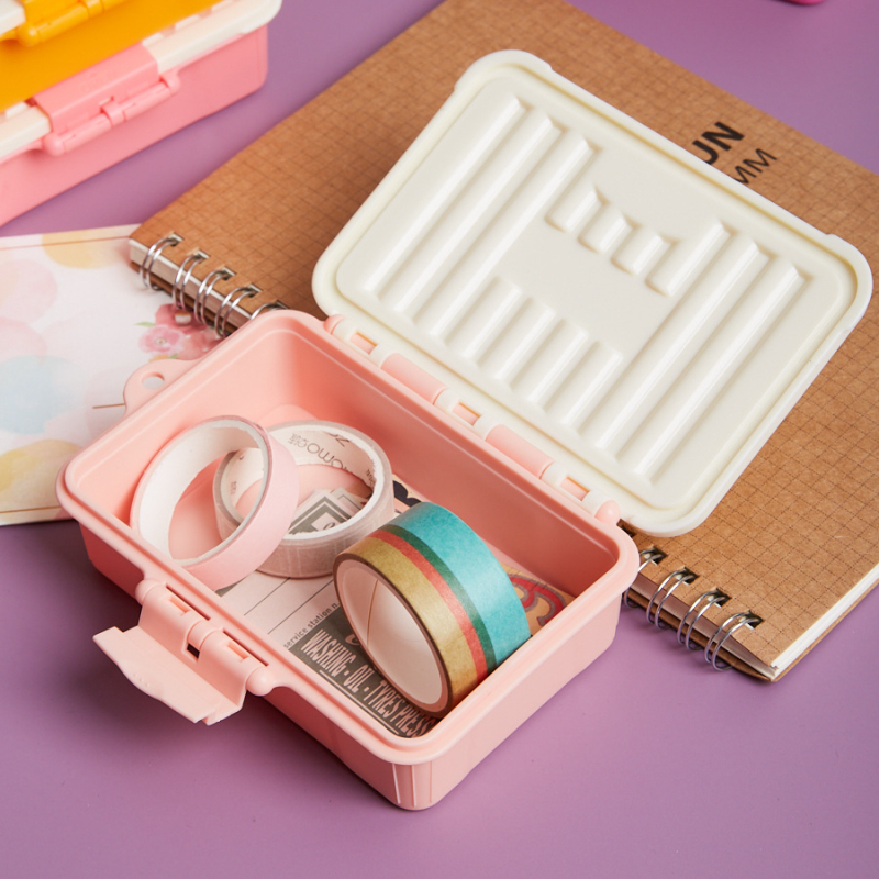 Cutie mică de depozitare Morandi, cu capac alb antipraf, portabilă pentru cosmetică și papetărie, dimensiuni 113×75×33 mm