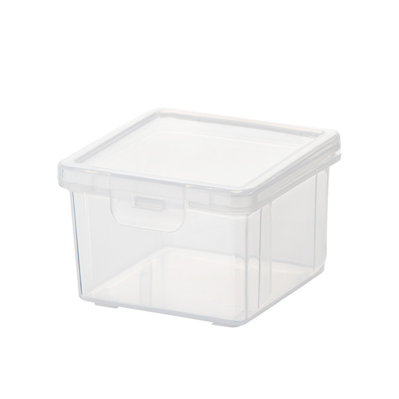 Cutie transparentă de depozitare cu capac, pentru accesorii de birou și accesorii pentru păr, dulap oglindă din plastic cu sertar, accesorii pentru păr pentru copii, stil IN STYLE