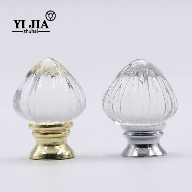 Mâner de dulap din cristal, multicolor, cu bază din aluminiu, cu șuruburi