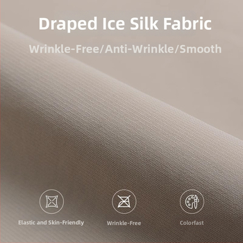 Pánske letné nohavice z ice silk, ultratenké, voľný rovný strih, business casual nohavice, chladné a splývavé