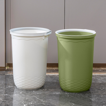 Coș de gunoi pentru bucătărie, capacitate 12L, din plastic, pătrat, culoare solidă, cu capac apăsare