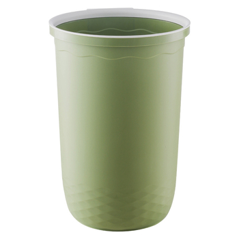 Coș de gunoi pentru bucătărie, capacitate 12L, din plastic, pătrat, culoare solidă, cu capac apăsare
