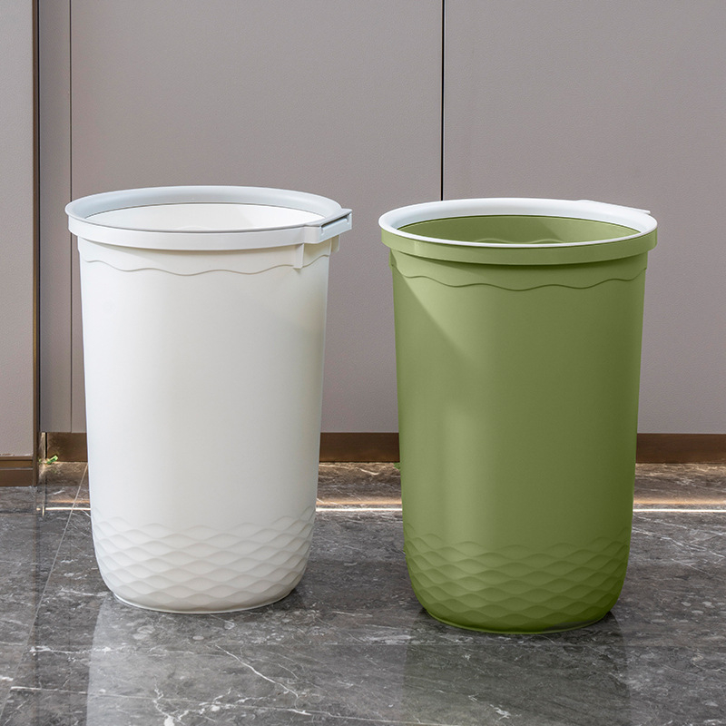 Coș de gunoi pentru bucătărie, capacitate 12L, din plastic, pătrat, culoare solidă, cu capac apăsare