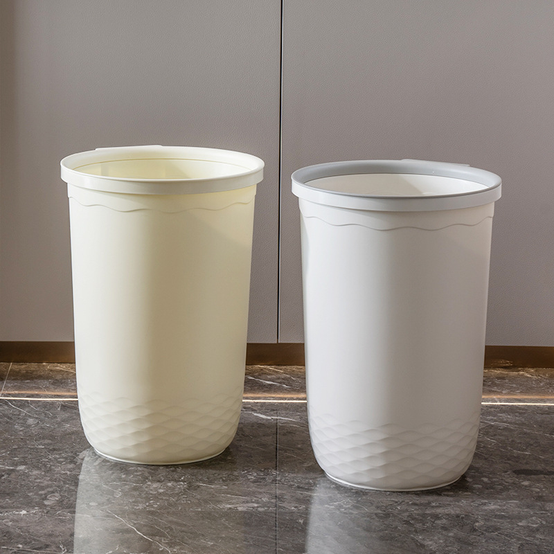 Coș de gunoi pentru bucătărie, capacitate 12L, din plastic, pătrat, culoare solidă, cu capac apăsare
