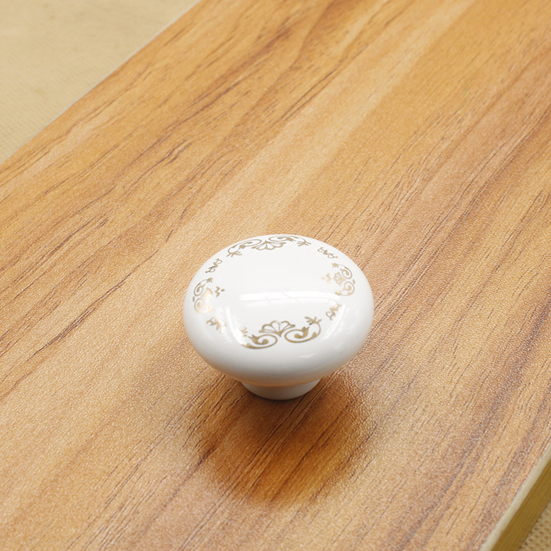 Mâner pentru dulapuri și sertare din aliaj de zinc și ceramică – Stil european rustic, design antic pentru mobilier