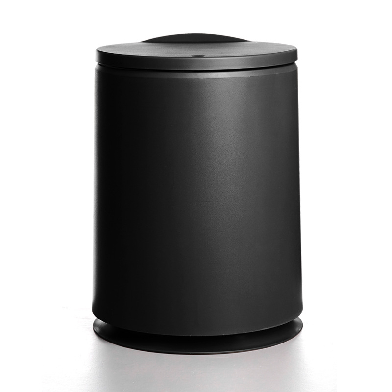 Coș de gunoi rotund din plastic, 10 L, cu capac basculant și deschidere prin apăsare, pentru sortarea deșeurilor