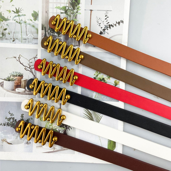 Centură pentru femei din PU piele cu cataramă netedă, lățime 2–4 cm, accesoriu universal pentru rochii, blugi și paltoane.