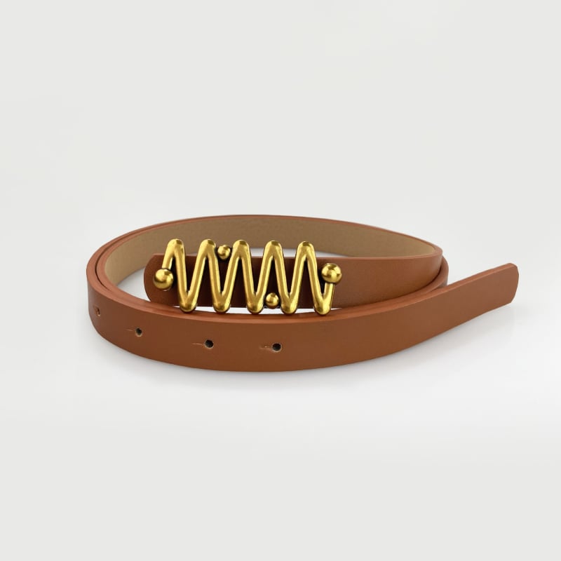 Centură pentru femei din PU piele cu cataramă netedă, lățime 2–4 cm, accesoriu universal pentru rochii, blugi și paltoane.