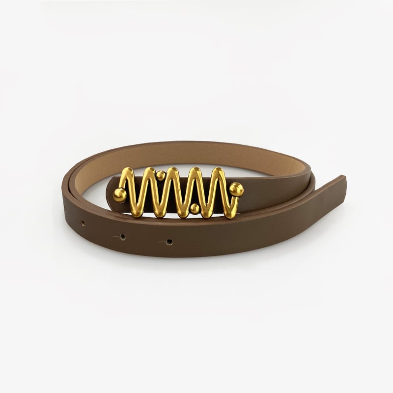 Centură pentru femei din PU piele cu cataramă netedă, lățime 2–4 cm, accesoriu universal pentru rochii, blugi și paltoane.
