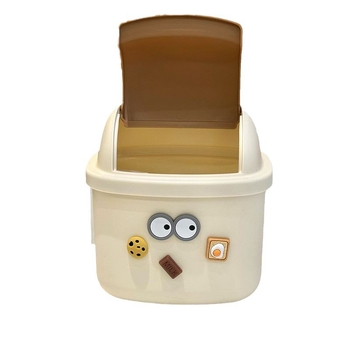 Coș de depozitare pentru birou, multifuncțional, cu design drăguț de desen animat, compact și stilat, capacitate până la 4 L