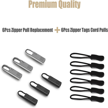 Piese de schimb pentru fermoar: mâner metalic pentru zipper, pentru valize, rucsacuri, jachete și haine