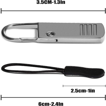 Piese de schimb pentru fermoar: mâner metalic pentru zipper, pentru valize, rucsacuri, jachete și haine