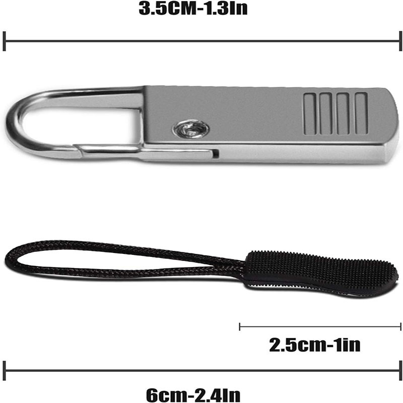 Piese de schimb pentru fermoar: mâner metalic pentru zipper, pentru valize, rucsacuri, jachete și haine