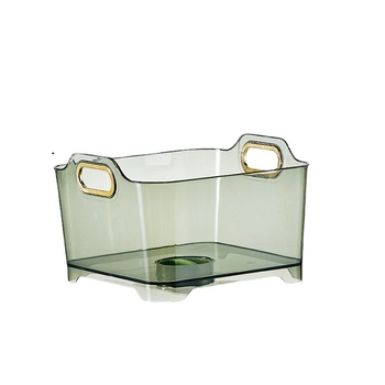 Coș transparent de plastic pentru spălat legume și fructe în chiuvetă