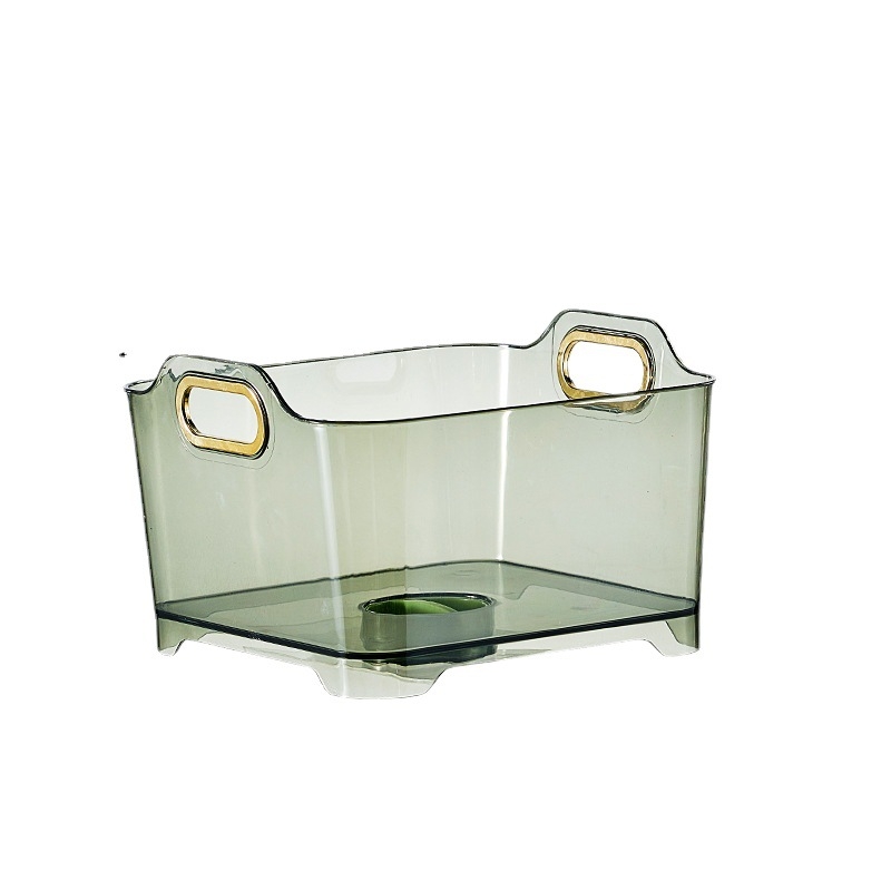 Coș transparent de plastic pentru spălat legume și fructe în chiuvetă