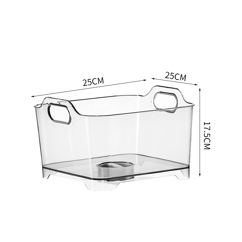 Coș transparent de plastic pentru spălat legume și fructe în chiuvetă