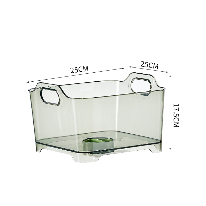 Coș transparent de plastic pentru spălat legume și fructe în chiuvetă