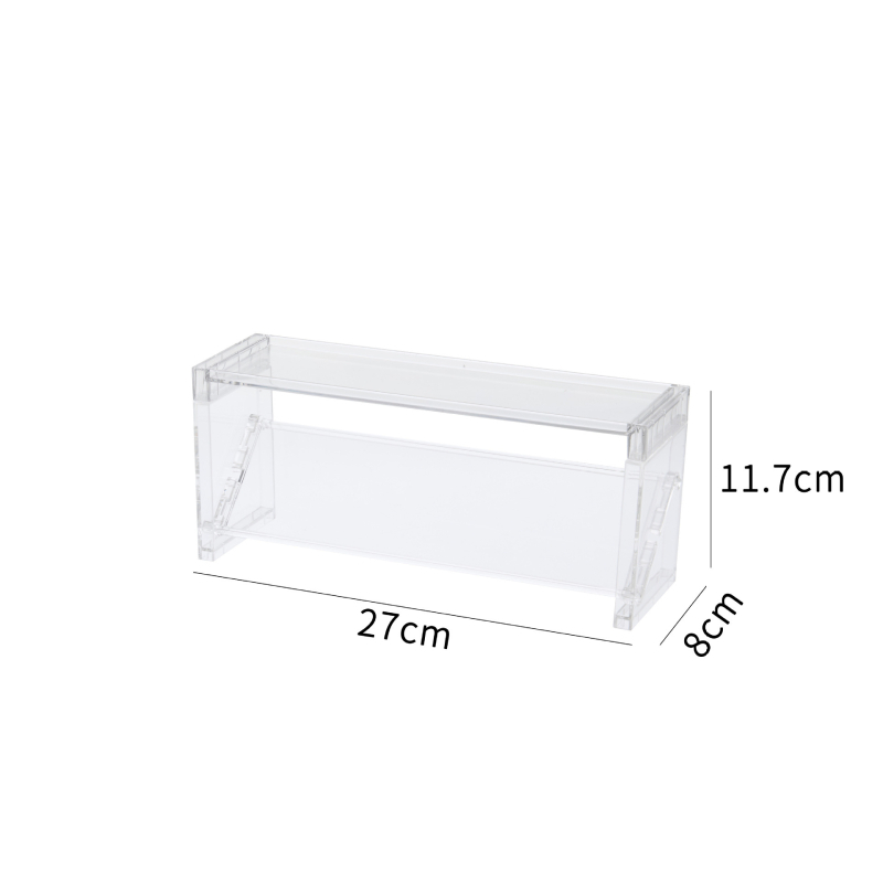 Organizator de make-up cu compartimente transparente, pentru rujuri, pe birou