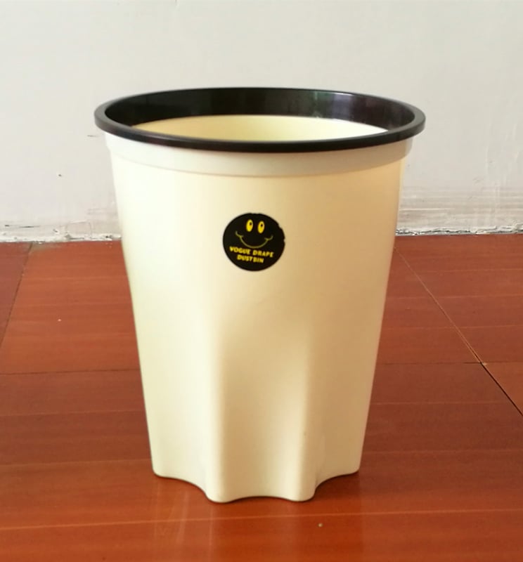 Coș de gunoi octagonal, cu inel de presiune, fără capac, ecologic, pentru living, bucătărie și baie; reciclabil, design interior creativ