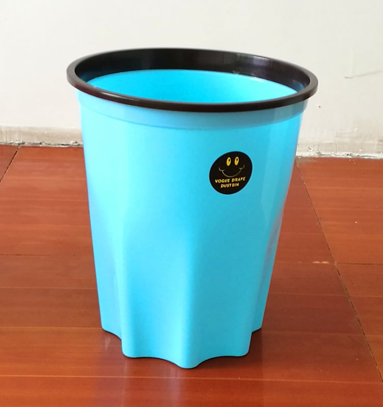 Coș de gunoi octagonal, cu inel de presiune, fără capac, ecologic, pentru living, bucătărie și baie; reciclabil, design interior creativ