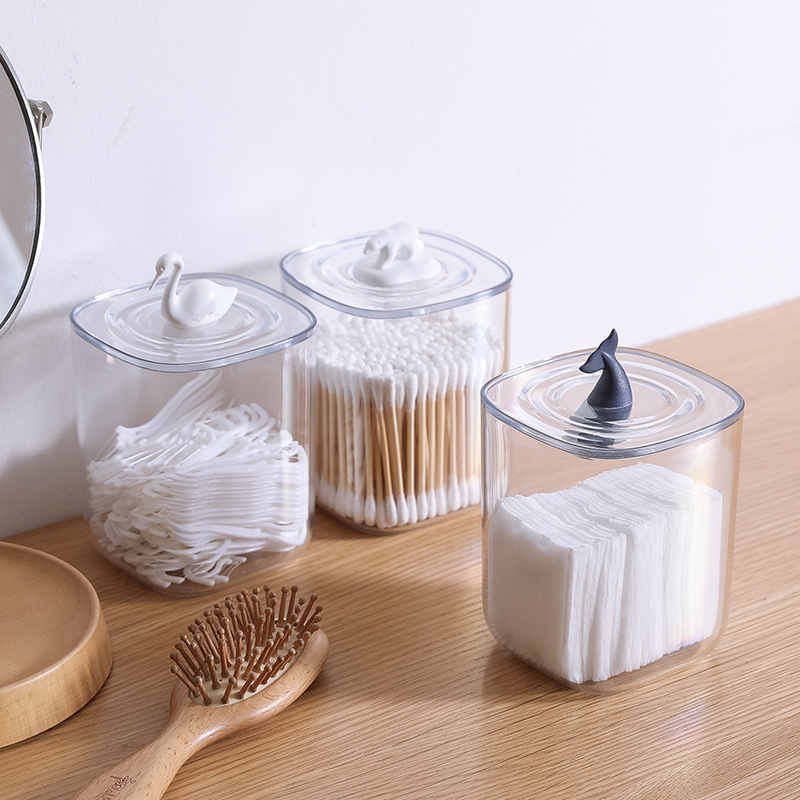 Cutie de depozitare creativă 3D în formă de animal, cu capac, pentru cosmetice și obiecte mici